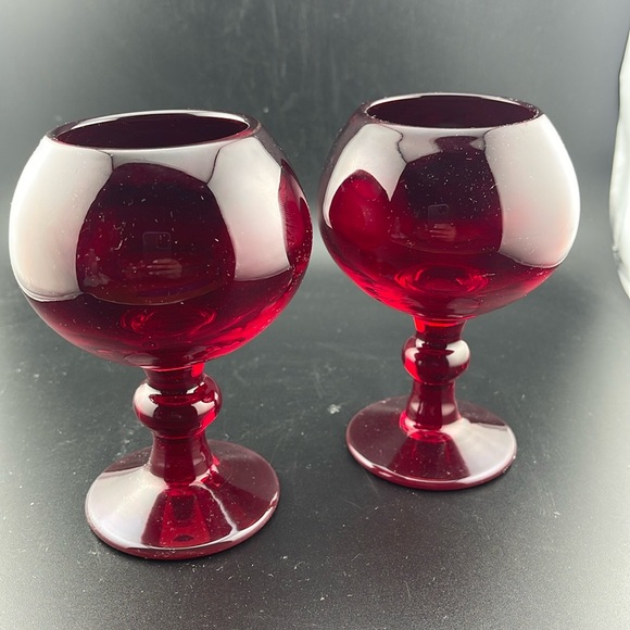 Hoffman House Other - Hoffman House Ruby Red Water/Wine Goblet by Imperial Glass Set of 2